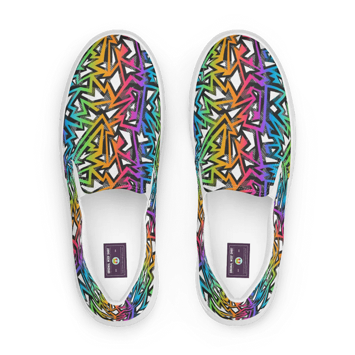 Rainbow Sparkle | Men's Slip-On Canvas Shoes product image (1)