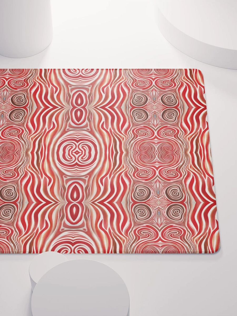Funky Red Liquid Explosion Tie-Dye Gaming Mouse Pad product image (6)