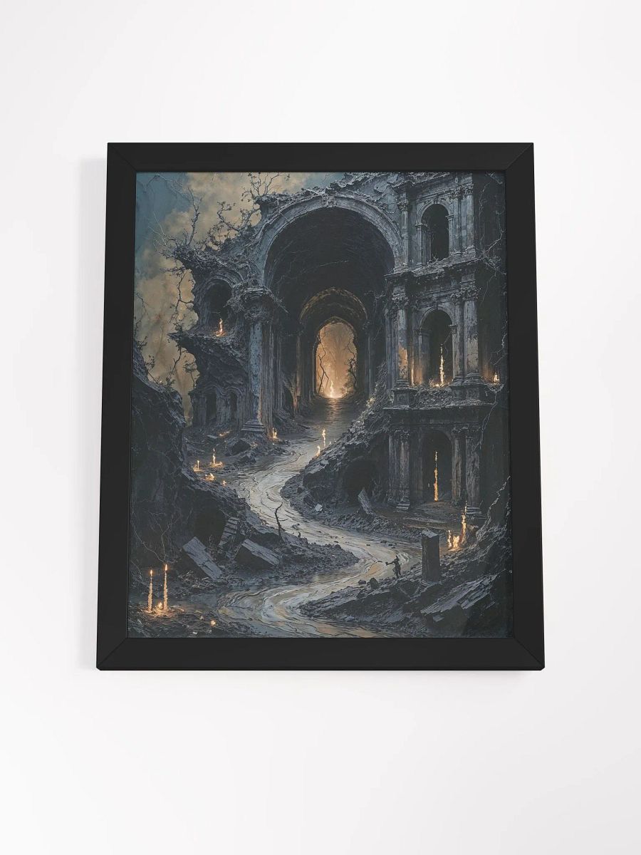 Dark Ruins Framed Print product image (24)