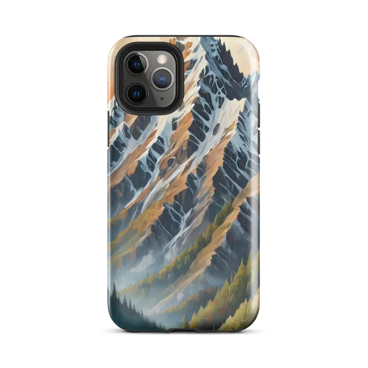 Tough Phone Case for iPhone® - Snow-Capped Mountain Summit product image (2)