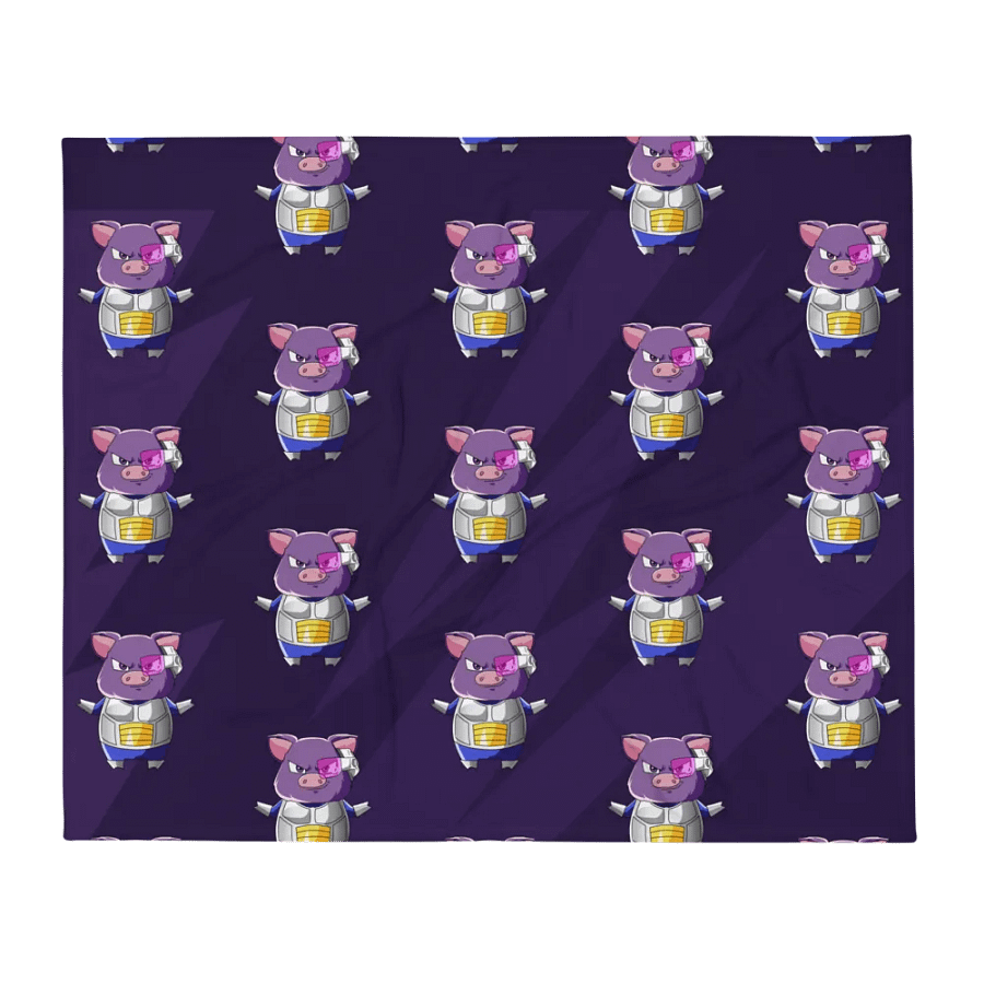 Pigeta with Scouter Frenzy Throw Blanket product image (2)