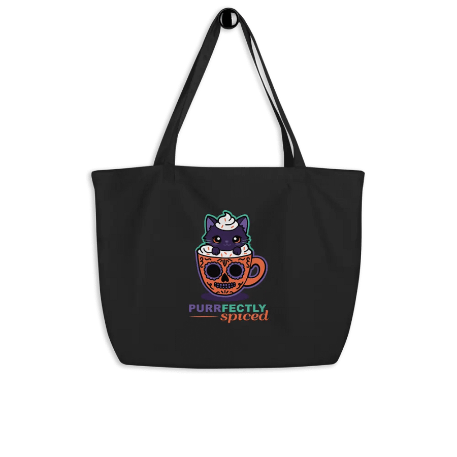 Purrfectly Spiced Organic Cotton Tote product image (3)