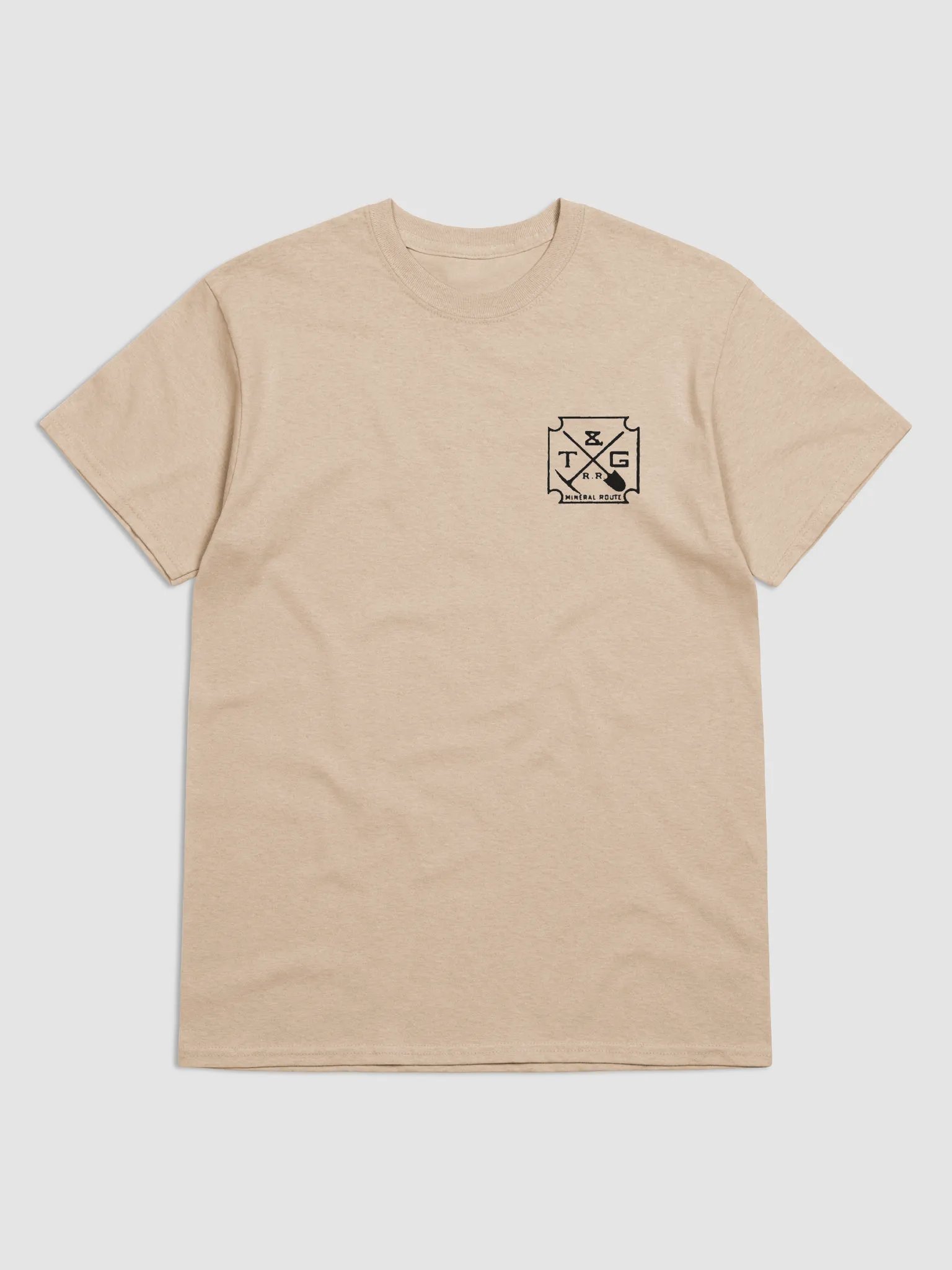 Tonopah & Goldfield Railroad MINERAL ROUTE Nevada Vintage Logo Tee product image (5)