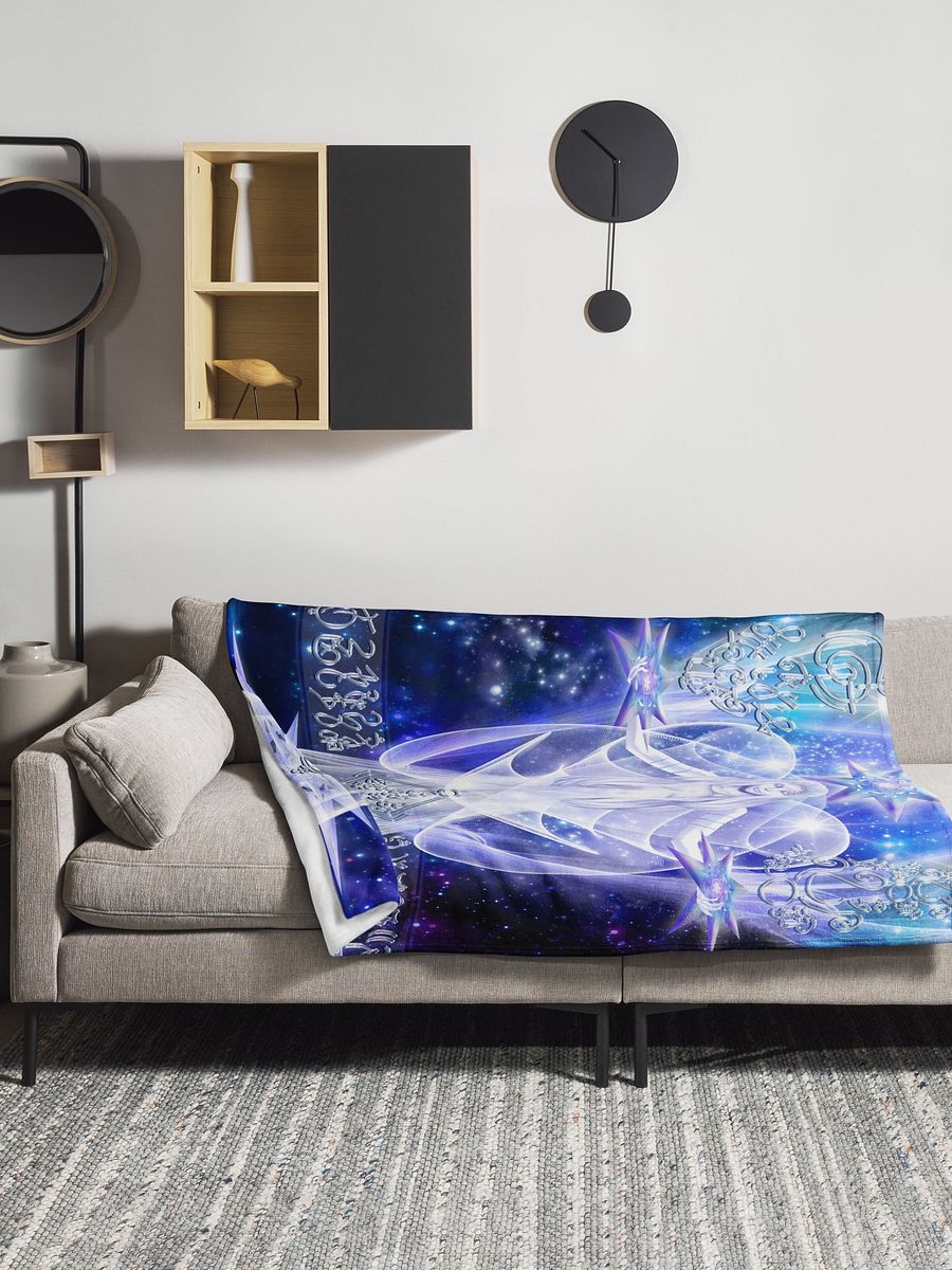 Pleiades Star Angel Light-Tech Fleece Blanket product image (9)