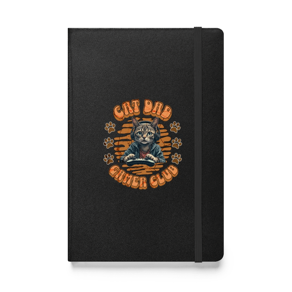 Cat Dad Gamer Club Hardcover Notebook product image (1)
