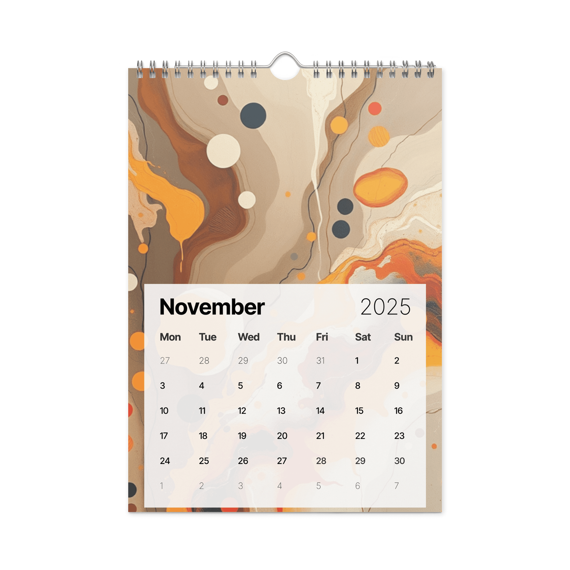 ART ABSTRACT WALL CALENDAR 2026 product image (11)