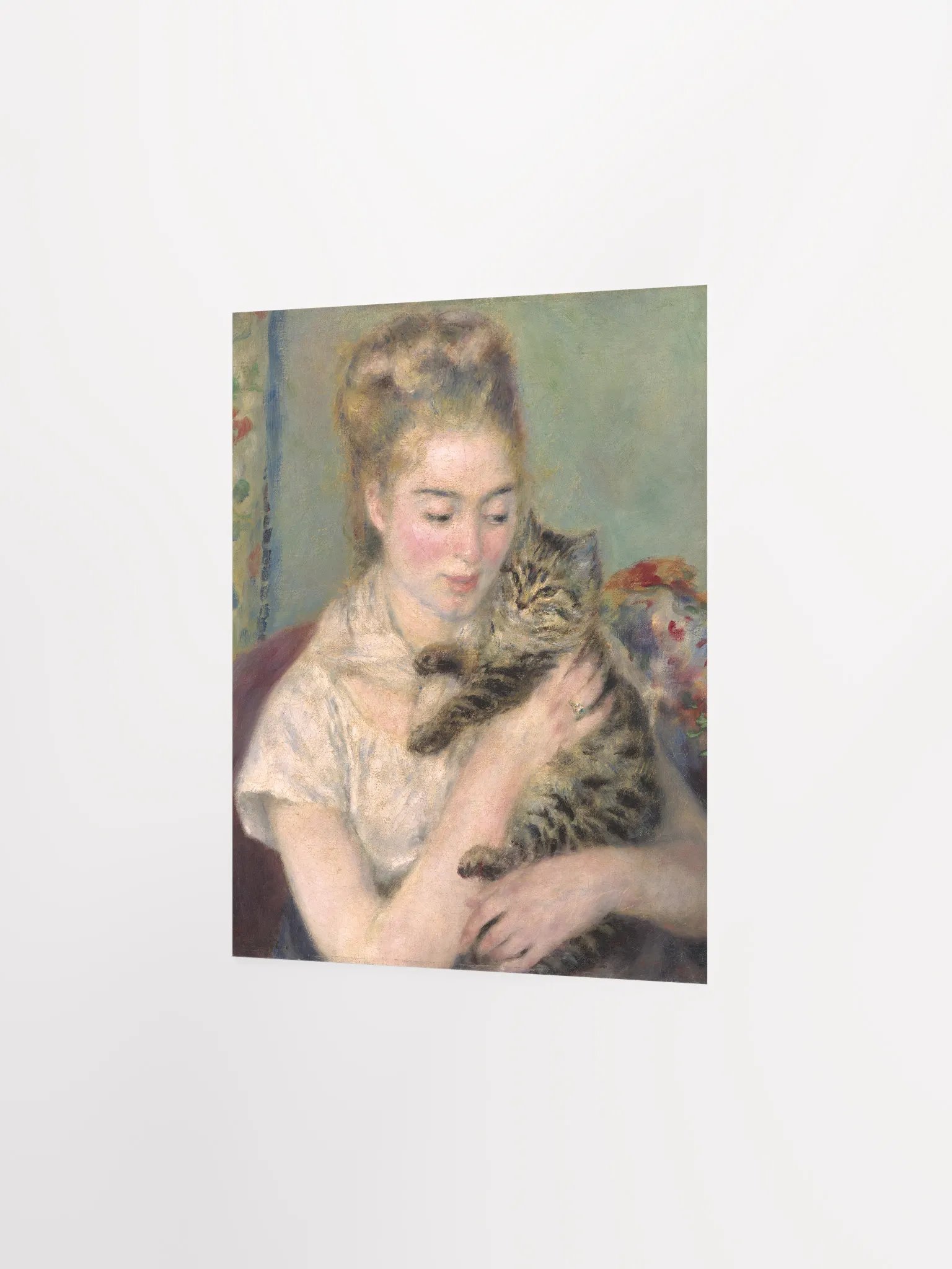 ''Woman with a Cat'' by Auguste Renoir Poster product image (3)