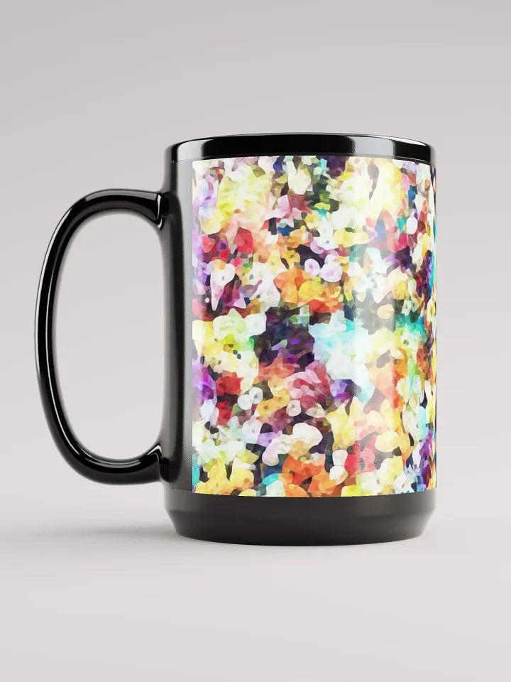 Abstract Graphic | Black Coffee Mug | Impatiens Floral product image (1)