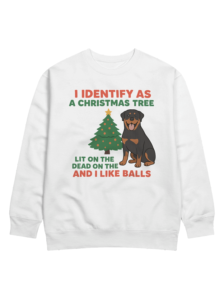 Christmas Tree Rottweiler Premium Sweatshirt product image (1)