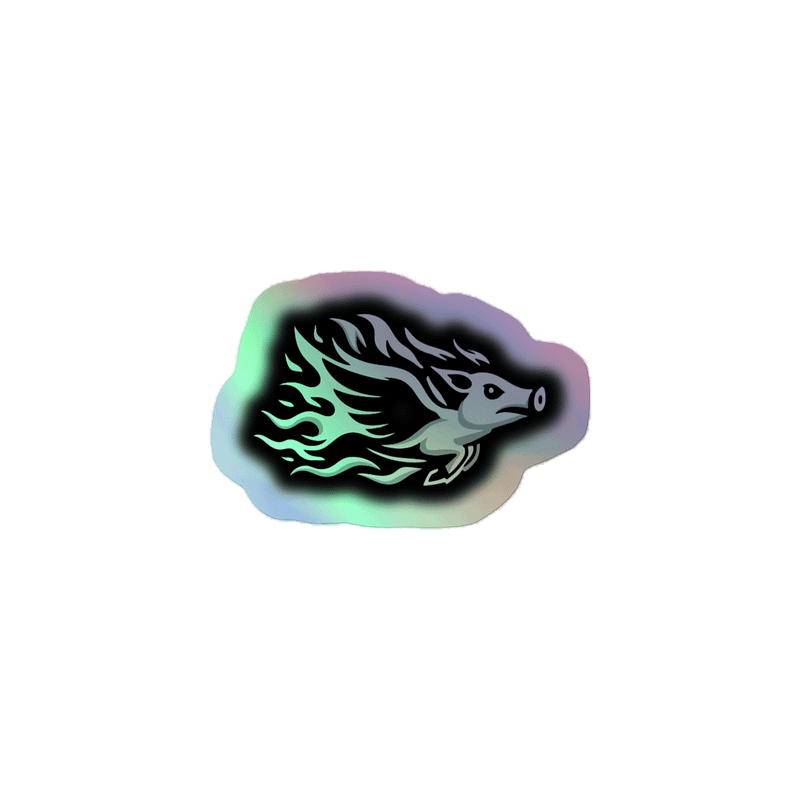 Holographic Haze Logo Sticker