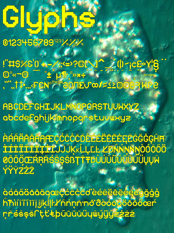 Sarcodina font product image (2)