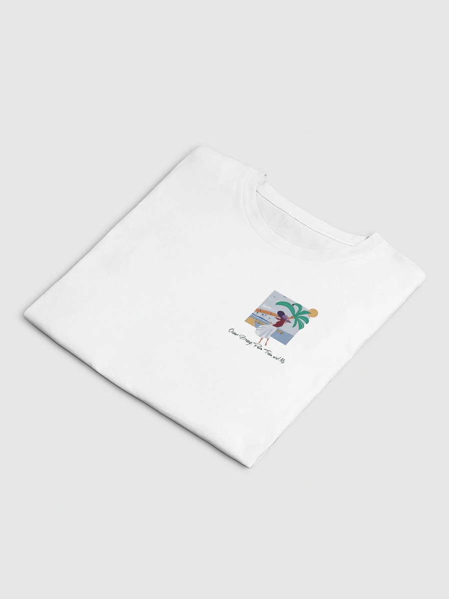 Premium Crop Top – Ocean Breeze & Palm Tree Escape product image (4)