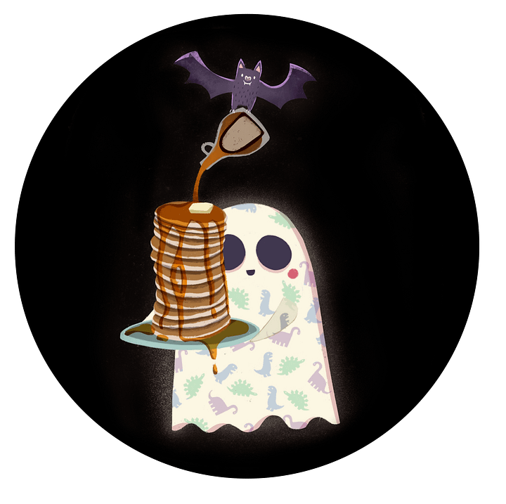 Little Ghost Pancake Breakfast - Ceramic Mug product image (2)