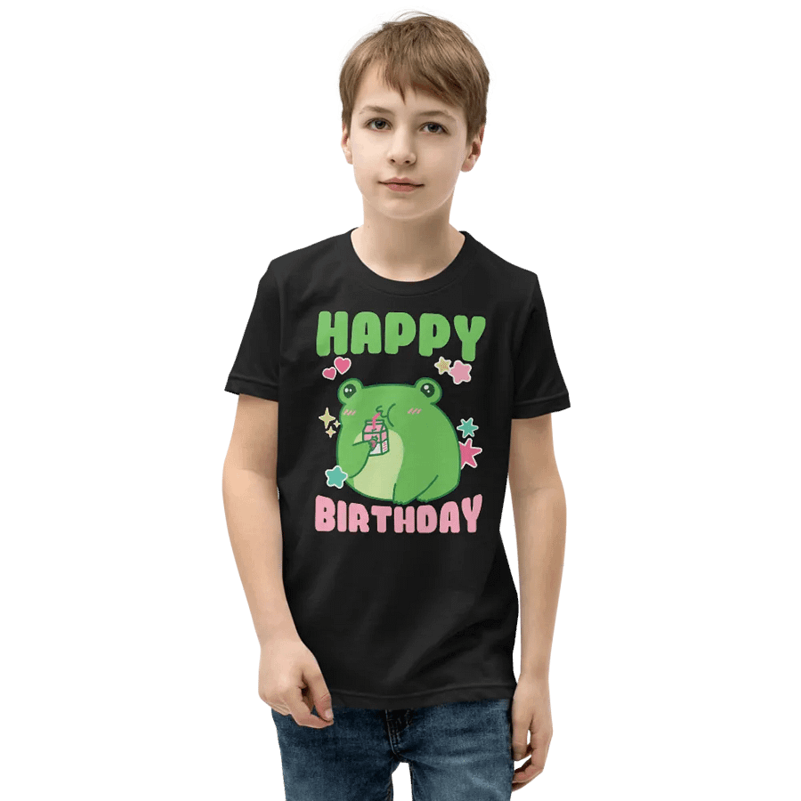 Happy Birthday (Cute Frog) T-Shirt For Kids product image (5)