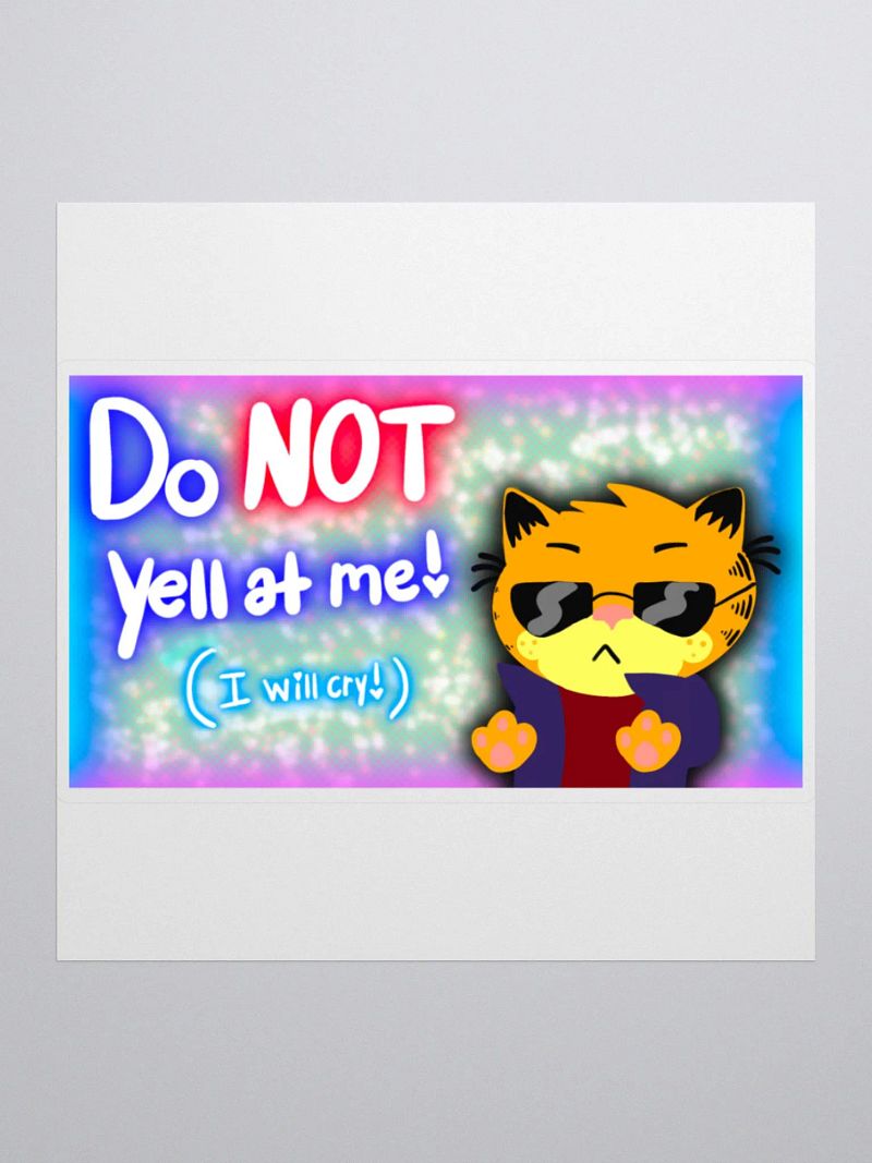 Do NOT yell at me!