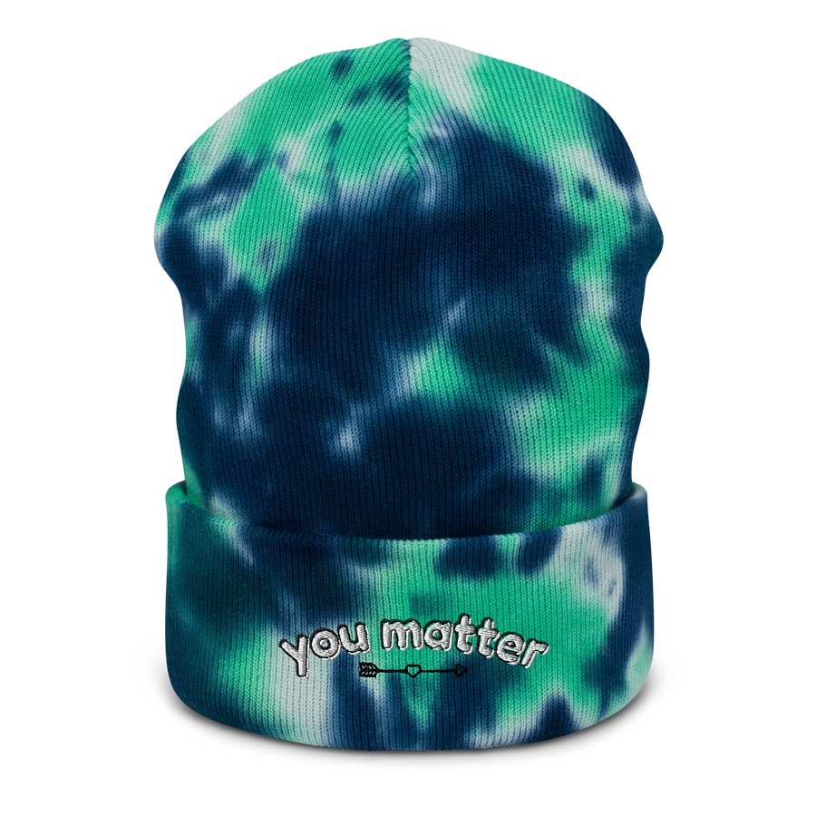You Matter Knitted Tie-Dye Beanie product image (4)