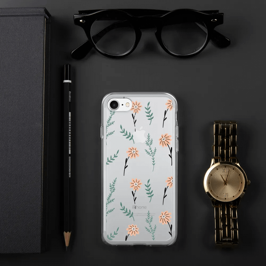 Aesthetic Floral Clear iPhone Case – Elegant and Protective Design product image (139)