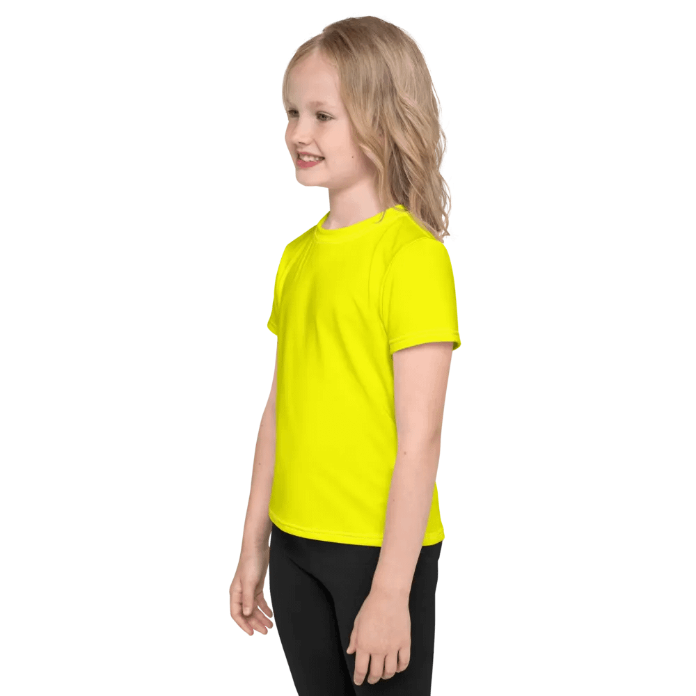 Kids Plain Color Yellow T-Shirt product image (3)