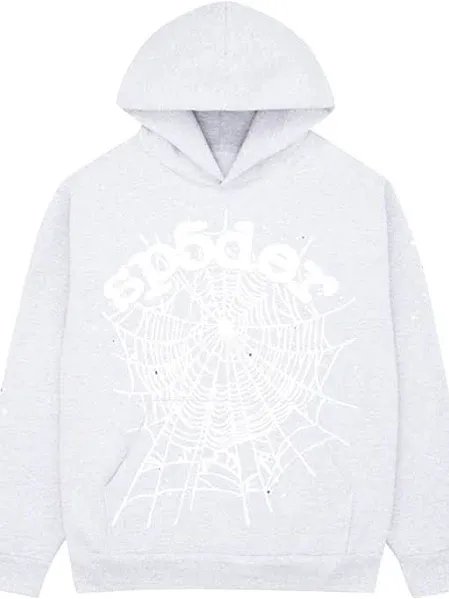Sp5der OG Web Hoodie Heather Grey product image (1)