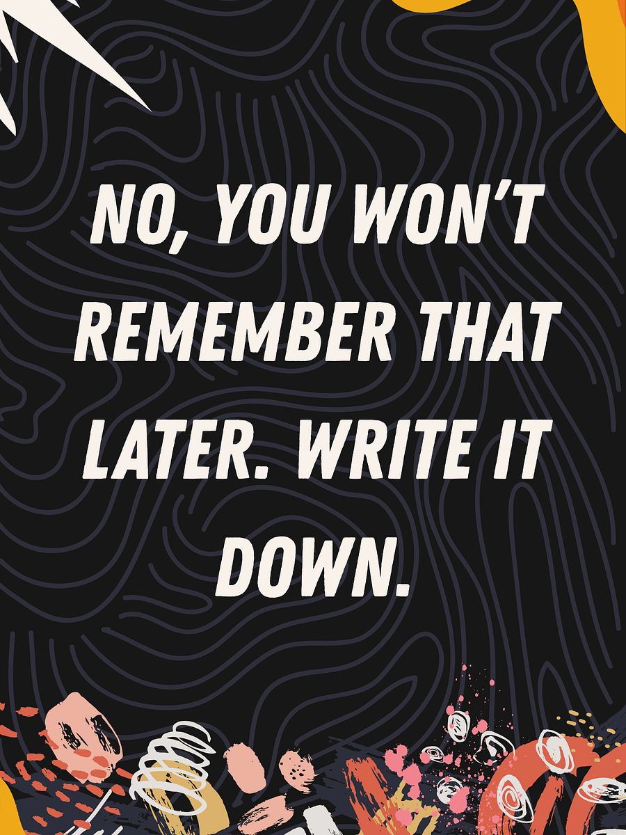 Phone Wallpaper: Write It Down product image (2)