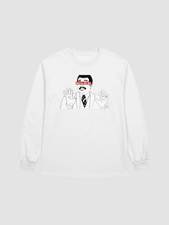 We're All Set Classic Long Sleeve Tee White product image (2)