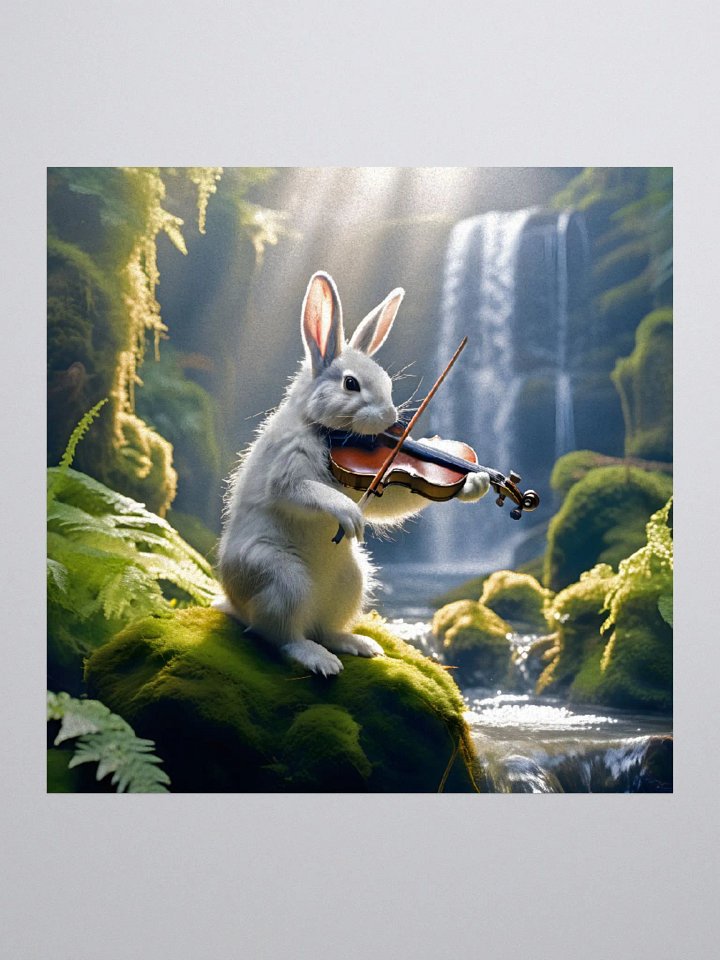 White Rabbit Playing the Violin product image (2)