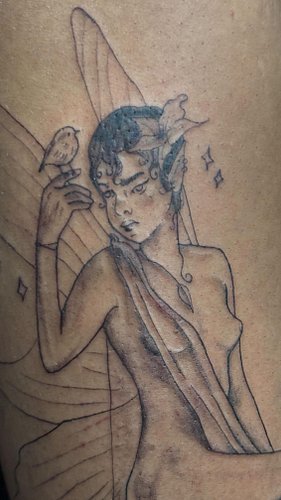 ✨ I tattooed a fairy on @raye_raye30 🩷 

Hello, I’m Angell, I’m a tattoo artist at @sadcircusstudio in Arvada, Colorado. This...