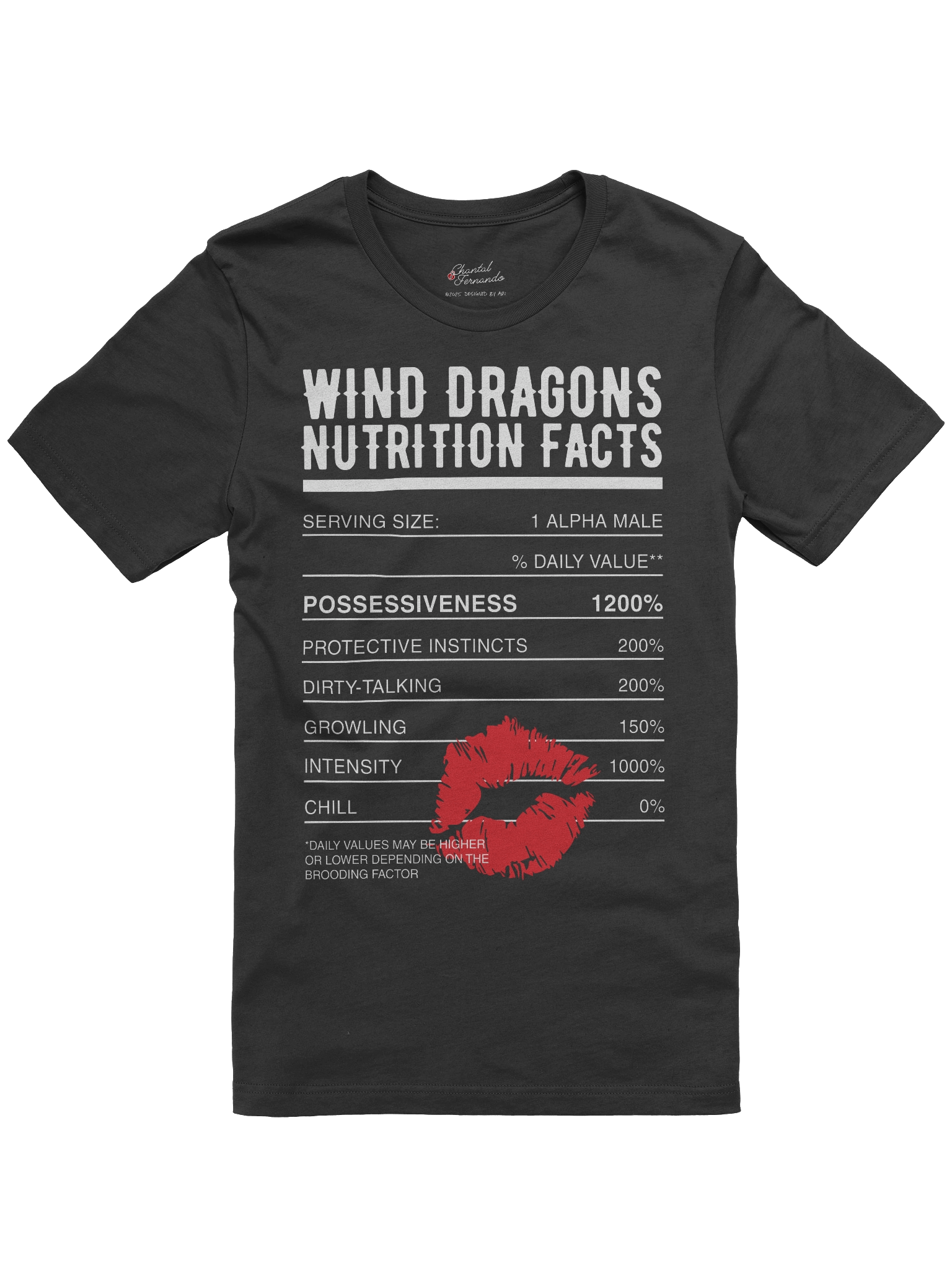 Wind Dragons Nutrition Facts Tee product image (1)