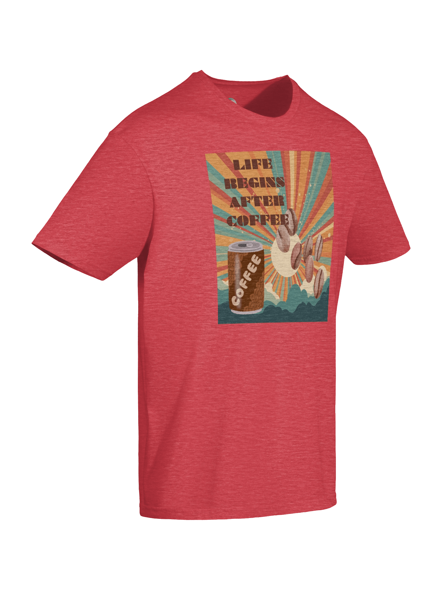 Retro Coffee Sunburst T-Shirt product image (50)