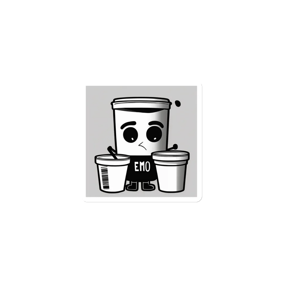 Emo Cup Character Die-Cut Magnets product image (1)