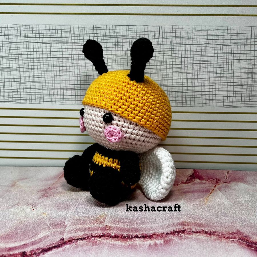 Bob The Bee Amigurumi Crochet Doll Written Pattern Instruction product image (6)