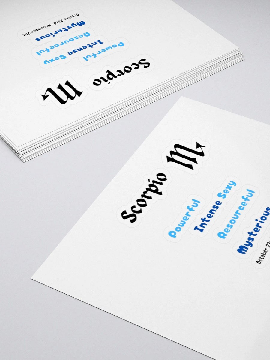 Scorpio Stickers product image (12)