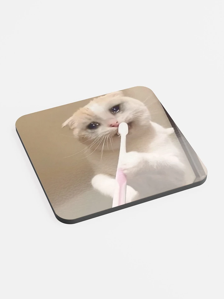 Glossed Cork Coaster: Meme Cats product image (2)