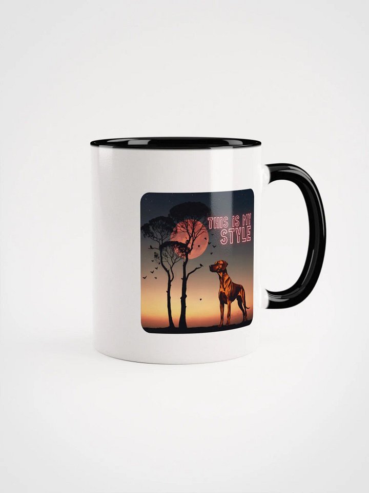 Rhodesian Ridgeback Style Sunset Ceramic Mug product image (2)
