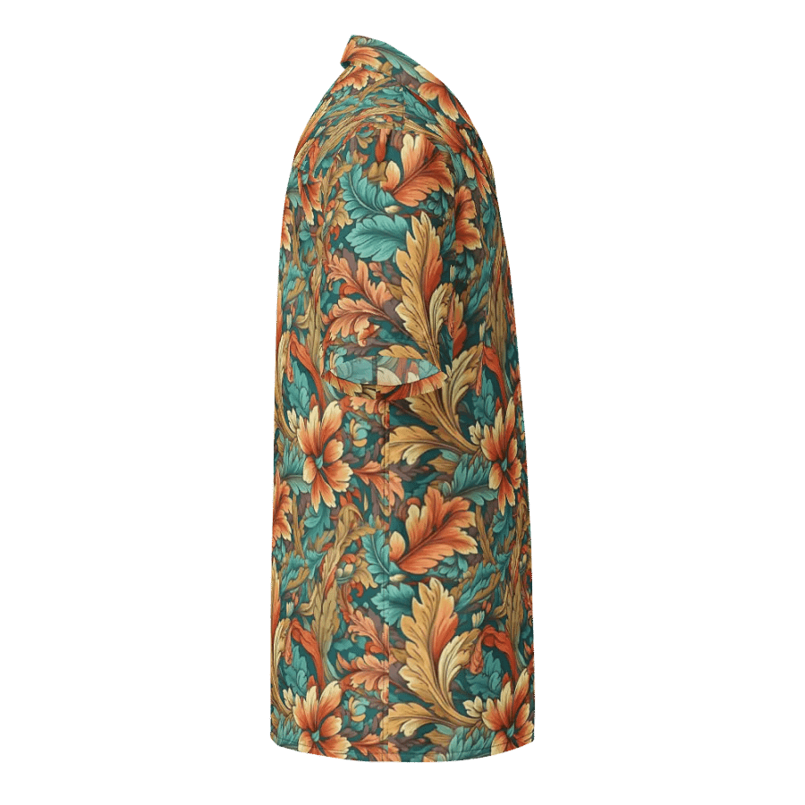 Art Nouveau Pattern-Seamless Vintage Floral Design Hawaiian Shirt product image (4)