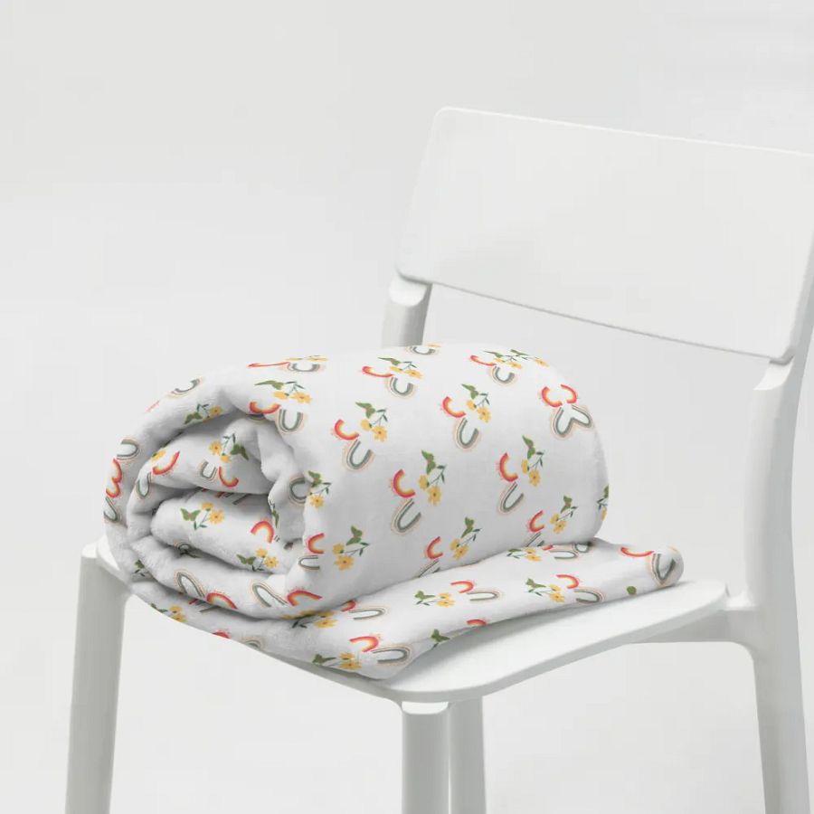 Rainbow Floral Blanket product image (19)