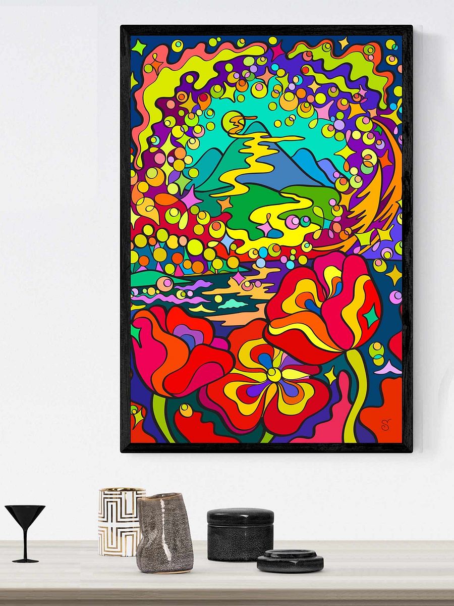 Vibrant Matte Poster Print - Night Poppies product image (16)