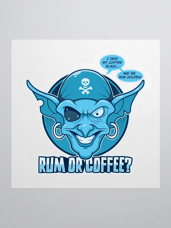 Funny College Student Sticker – Retro Pirate Design product image (1)