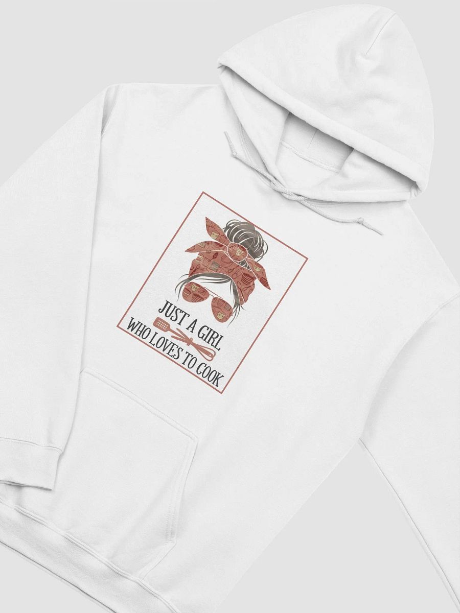 Women "JUST A GIRL WHO LOVES TO COOK" premium pullover hoodie product image (2)