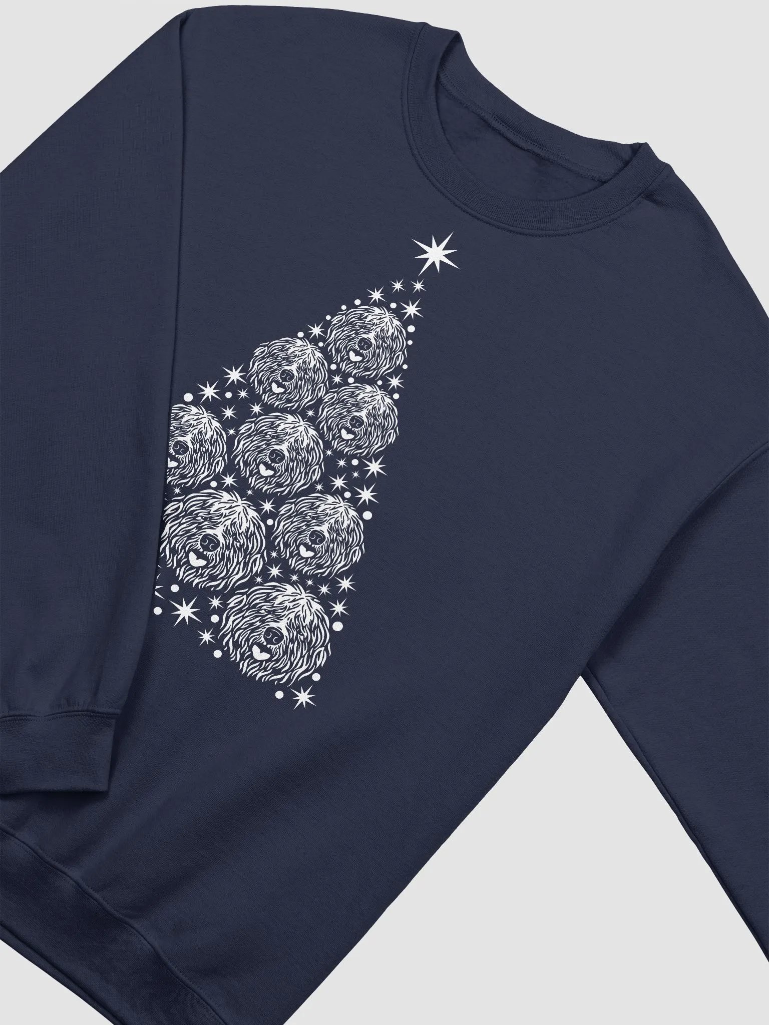Old English Sheepdog Christmas Tree Sweatshirt Design for Old English Sheepdog Paw-rents product image (19)