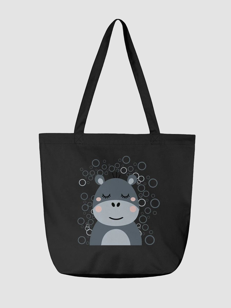 Blush Hippo Eco Tote Bag product image (4)
