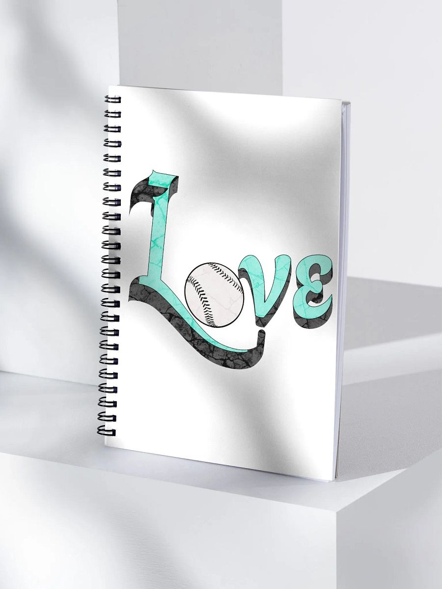 Love Baseball Spiral Notebook product image (3)