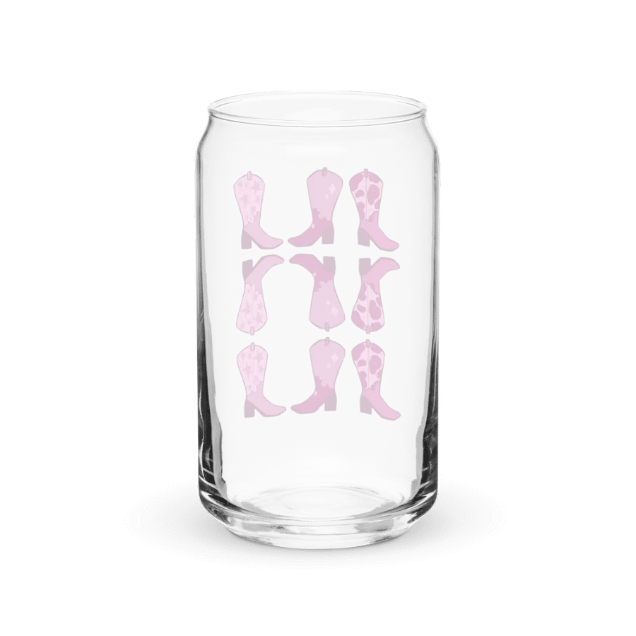 Pretty In Pink Boots Glass Cup product image (38)