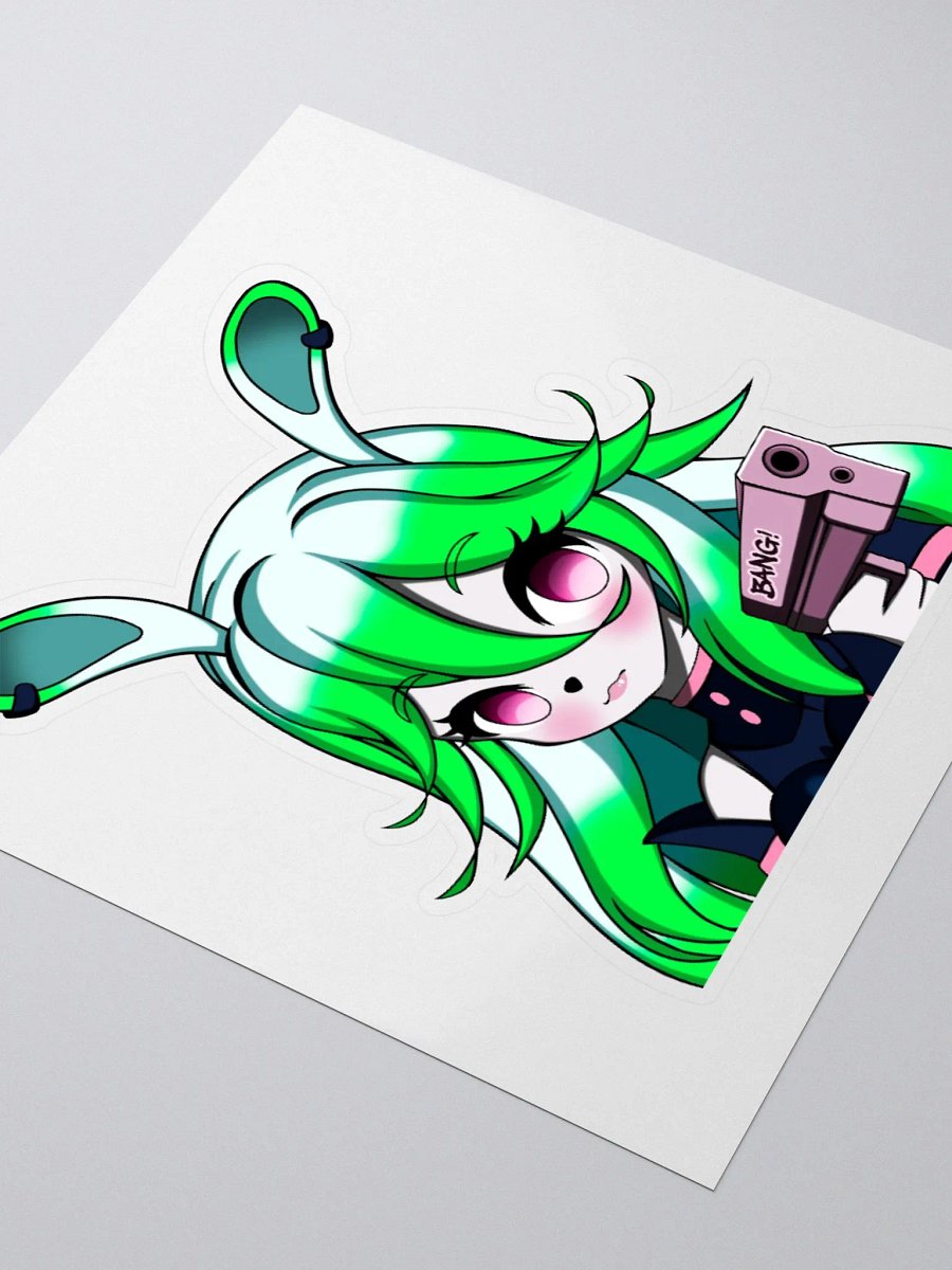 Cute Bunny Girl Kiss-Cut Stickers product image (6)