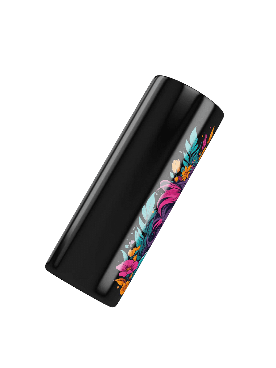 Bloomcore Flower Girl 20 oz Skinny Stainless Steel Tumbler - Black - v2 product image (4)