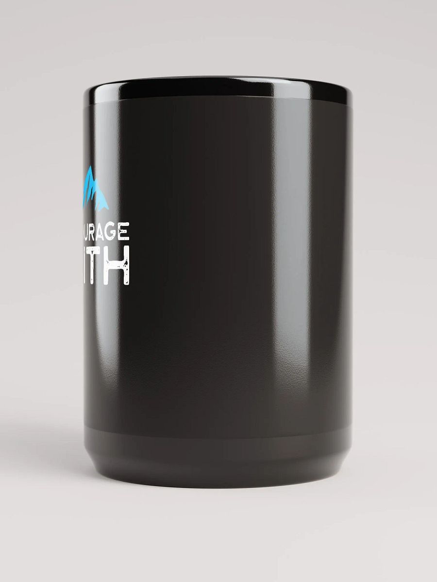 Encourage Faith Black Glossy Mug product image (6)