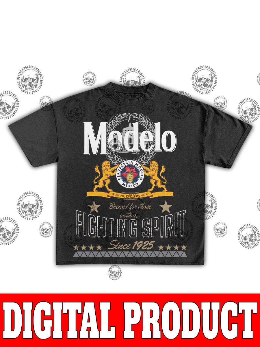 Modelo Especial & Negra Mexican Heritage Two Bottle Vintage Beer Graphic product image (1)