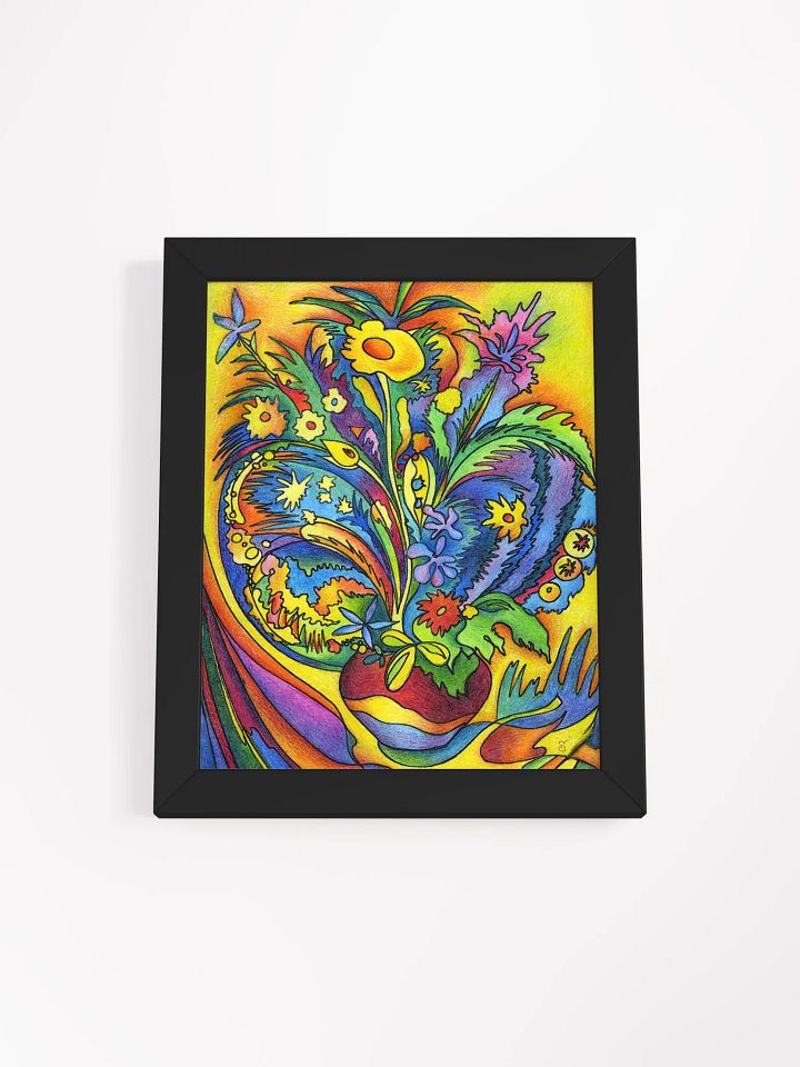 Vibrant Bouquet: Framed Matte Poster - Bright Bouquet 1 product image (1)
