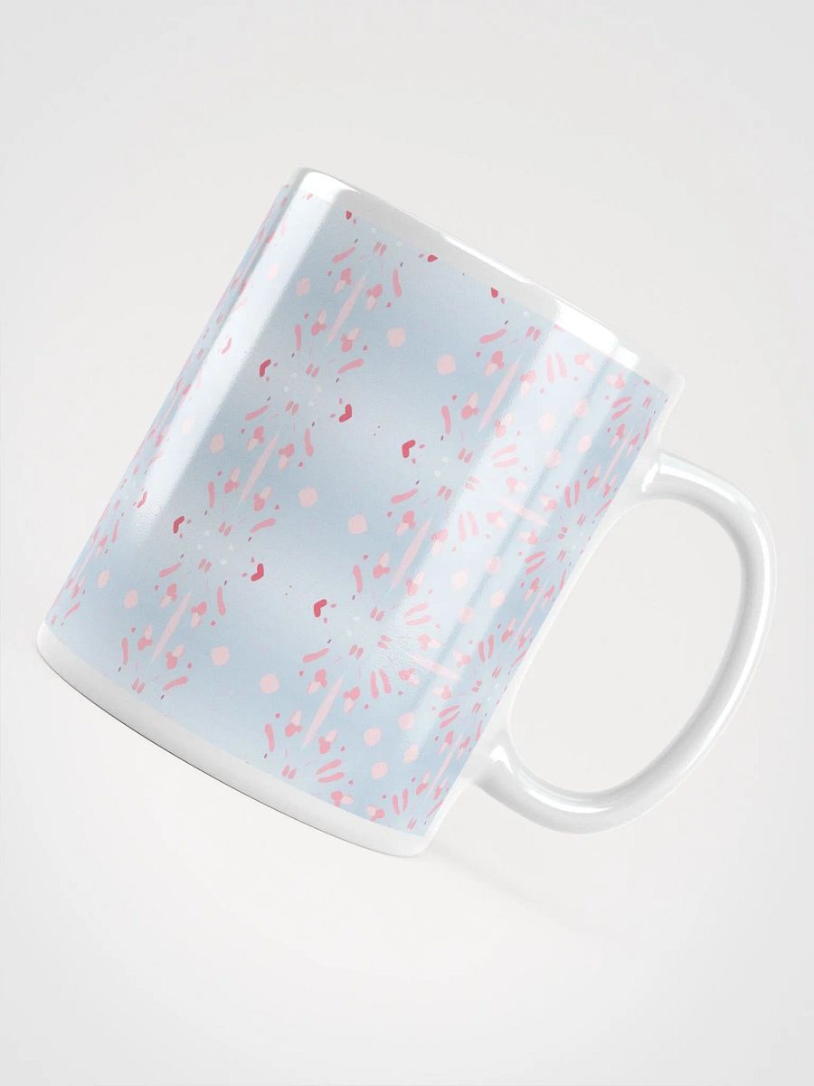Pink Splashes & Red Hearts Ceramic Mug product image (4)