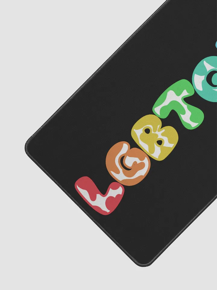 LGBTQIA+ Desk Mousepad BLACK product image (2)